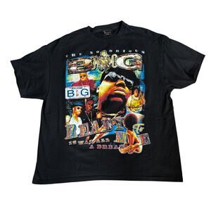 Dbruze x Notorious BIG Biggie Smalls Rap Tee Mens 2XL